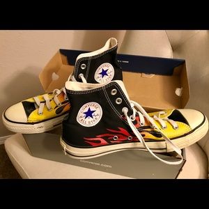 CONVERSE - Chuck Taylor Flames. Never worn!!!